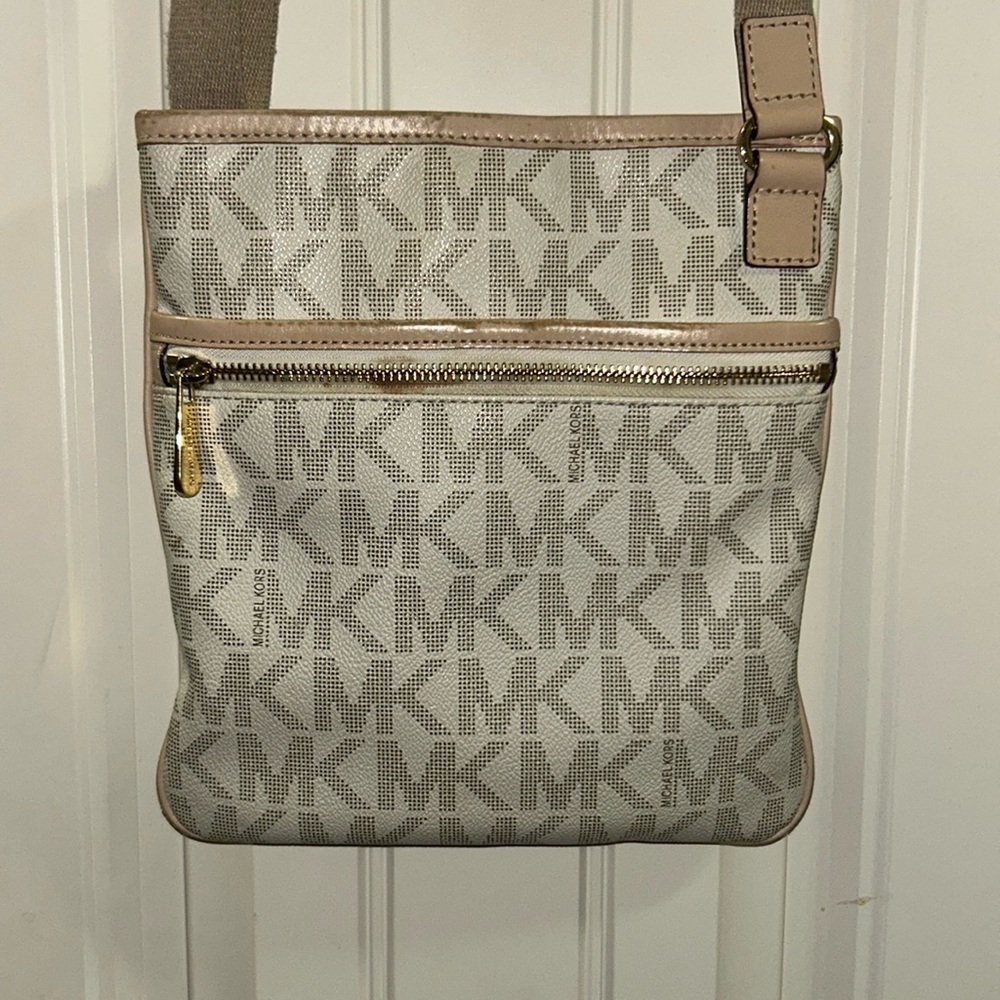 Michael Kors Tan Crossbody Bag with Gold Hardware